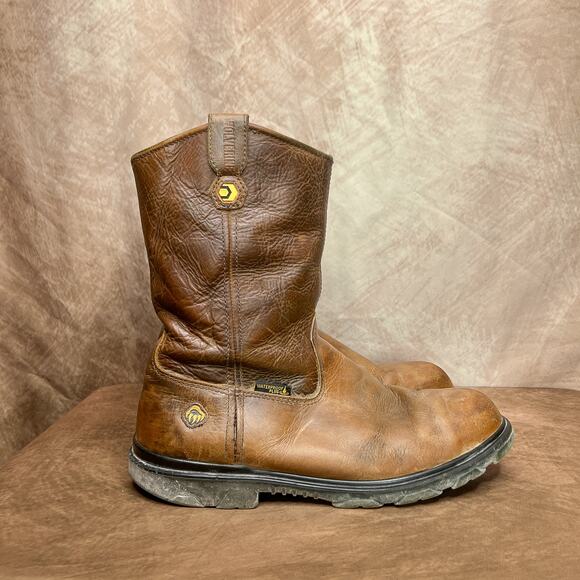 Wolverine Calf High Waterproof Plus Boots Slip & Oil Resistant Round Toe Leather - Picture 11 of 11